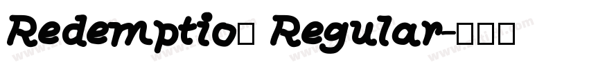 Redemption Regular字体转换